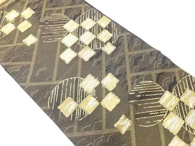 JAPANESE NAGOYA OBI / WOVEN GRID